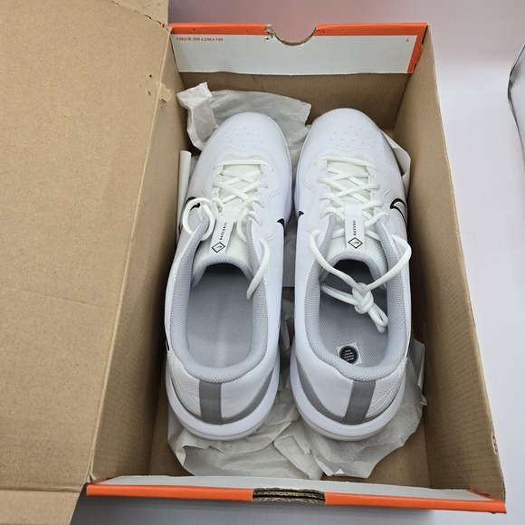 Nike Alpha Huarache Varsity‎ 4 Low Cleats Mens 13 White Wolf Grey Metal Baseball